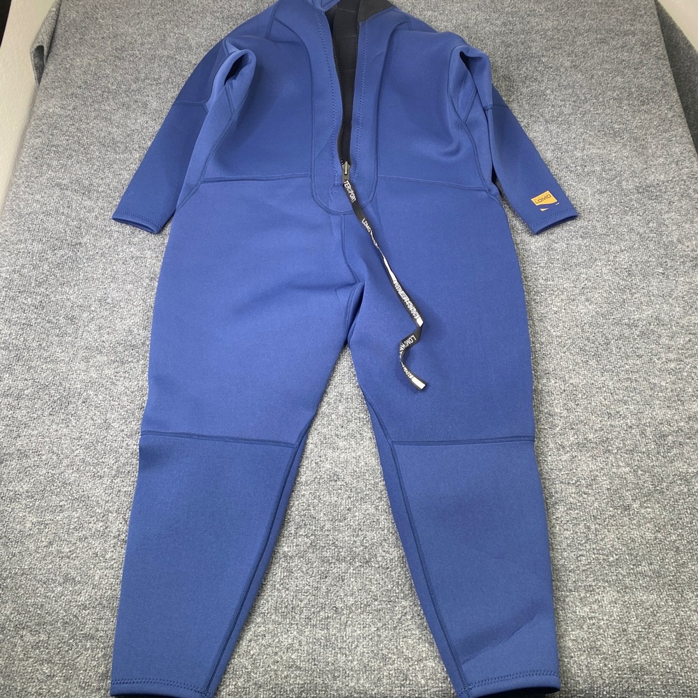 Lomo Aurora Wetsuit Blue Neoprene Full Body Back Zip Surf Dive Suit SWC